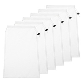 QfwdfcTrenz 6 Pcs Pool Vacuum Net Bag Replacement, 9 X 12.2 Inch Pool Cleaner Fine Mesh Bag Pools Leaf Vacuum Filter Net with Pull Lock and Cord for Swimming Pools Aquariums Ponds