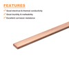 sourcing map Copper Flat Bar, 5/32" Thickness x 3/8" Width