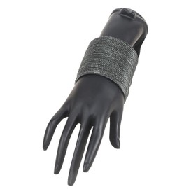 Touchstone NEW Pastel Color Bangle Collection, Indian Bollywood Hand Drilled Silver Tinge Henna Green Color Designer Jewelry Bracelets Bangle. Set of 24. For Women, Metal