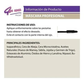 12 Piezas Rimel Mascara Pestañas Prosa 4 En 1 Color Profesional