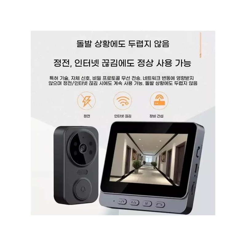 현관 무선 인터폰 주택 비디오폰 스마트 아파트 인터폰교체 [I. Dou