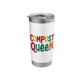 Compost Queen Colorful Eco-Friendly Gardening Stainless Steel Insulated Tumbler