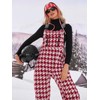Yousify Women's Fleece Warm Overalls Winter Fuzzy Thick Adjustable Strap