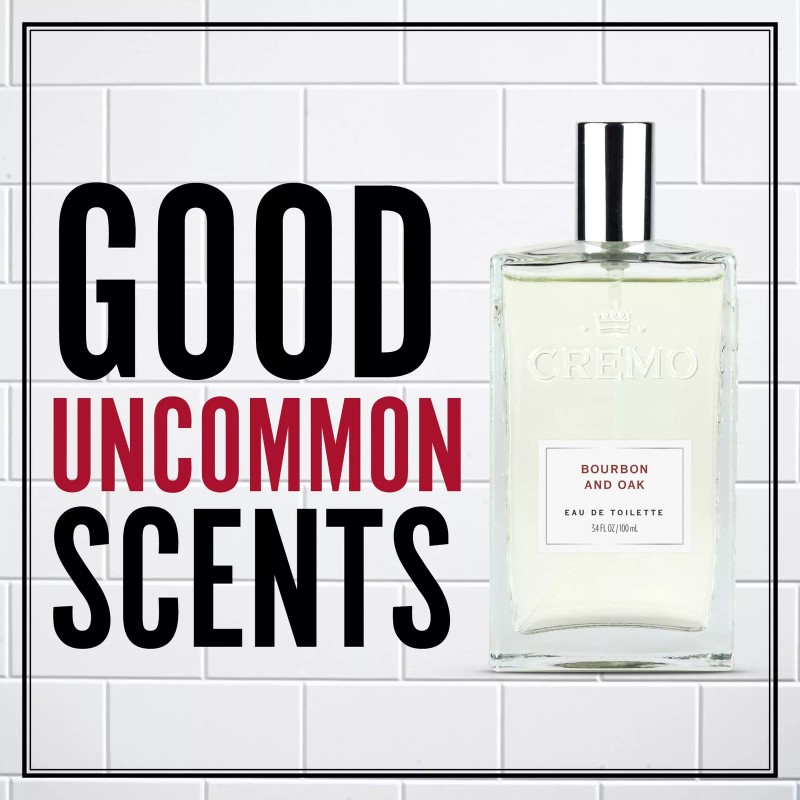 Cremo Bourbon Oak Cologne Spray 3.4 Fl Oz Sophisticated Men's
