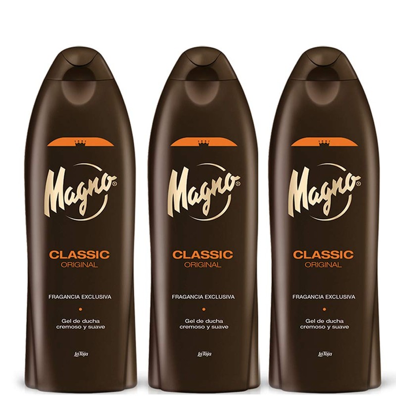 Magno 3 Bottles of Magno Shower Gel 18.3oz./550ml by MAGNO