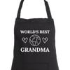 Second Ave Women's World's Best Grandma Black Apron Baking Cooking