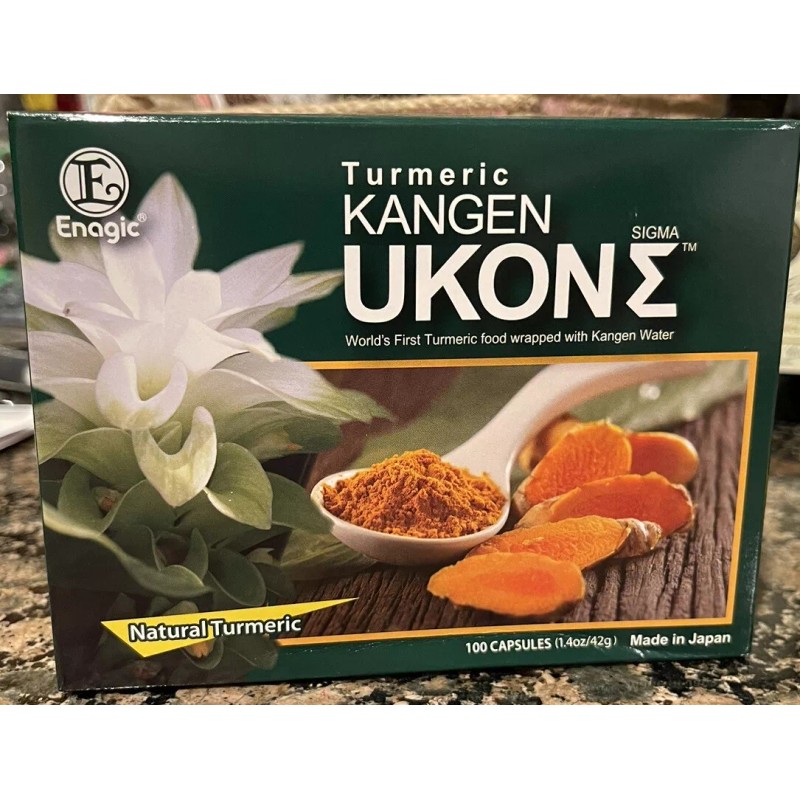 Kangen Ukon Turmeric by ENAGIC 100% Organic Multivitamins Vegeterian Capsules