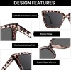 WEMOOTANTS Oversized Trendy Reading Sunglasses For Women 2.0+ Square UV