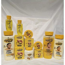 Secret Jaune d' Oeuf  7day extra fort clarifying body milk 500ml 10 pic set