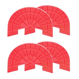 HARFINGTON 2pair Shoe Sole Protector for Sneakers Size 8.5-9 Self-Adhesive Non Slip Pad Heel Plates Repair for Men and Women, Red