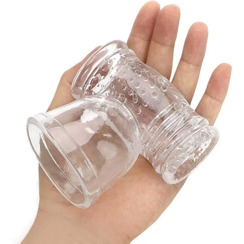 GURECOD Massager Attachment & Massage Accessory Clear Silicone Head Cover