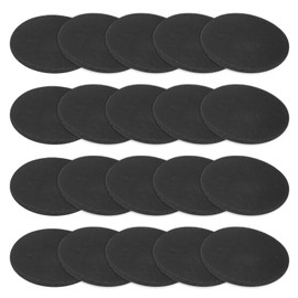 M METERXITY 20-Pack Rubber Solid Discs Washers, 20mm OD x 1.5mm Thickness Anti-Vibration Noise-Reducing Rubber Spacer Pads Gasket Bushings for HVAC/Washing Machines/Furniture/DIY Gasket Craft