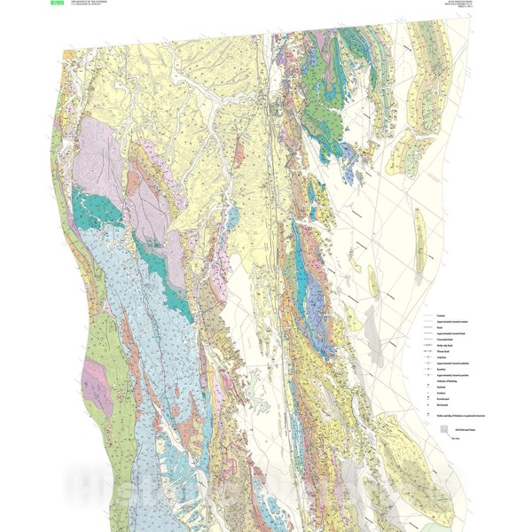 Historic Pictoric Map : Regional geologic map of San Andreas