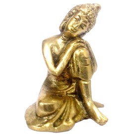 Purpledip Brass Idol Resting Buddha (11947)