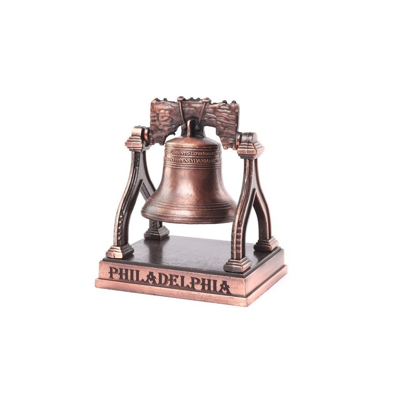Generic Liberty Bell with Metal Stand, Copper, Classic, Decorative Figurine