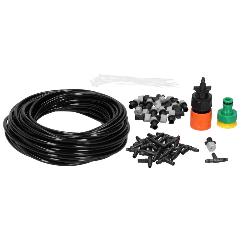 20m Garden Irrigation System Misting Sprinkler Nozzle Kit Cooling Watering