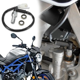 Motorcycle Brake Light Switch, Brake Line Pressure Switch, Hydraulic Brake Light Switch with Washers, 10 * 1.25MM Hydraulic Brake Pressure Light Switch Set for Motorcycle Scooter Dirt Pit Bike ATV