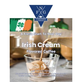 FNG Coffees-Irish Cream- DECAF-Ground or Whole Bean- 16 oz - Whole Bean