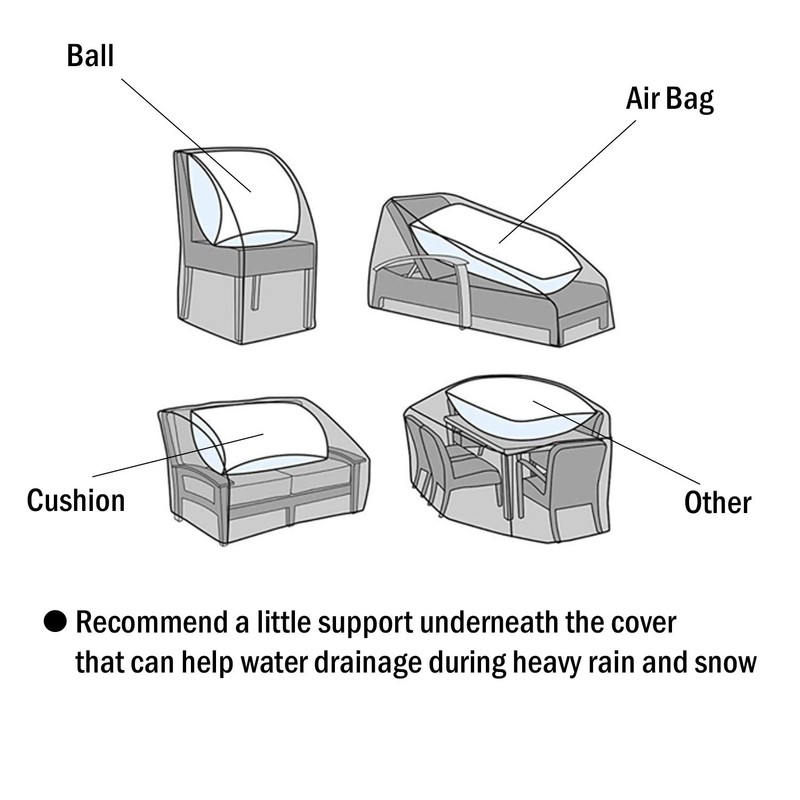 F&J Outdoors Heavy Duty Waterproof UV Resistant I Shape 3Seater