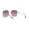 Coach HC7150D Sunglasses, Shiny Rose Gold/Purple Pink Peach Gradient, 60