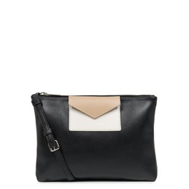 Lancaster Unisex Maya Bag, Black - Ecru - Nude