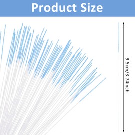 180 Pcs Piercing Cleaner Floss Disposable Piercing Hole Cleaner Ear Hole Cleaner Ear Piercing Care Cleaning Tool Ear Hole Cleaning Line Aftercare Earring Hole Cleaner Odor Removal Ear Care (Blue)