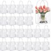 40PCS Bolsas de Regalo de PVC Transparente con Asas, Bolsas