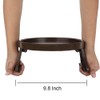 (Brown) - Sofa Arm Clip Tray, Side Table for Remote