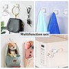 Codoule Self Adhesive No Drill Adjustable Curtain Rod Holder Hooks