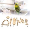 Bird Chewing Toys Hanging Natural Wood Parrot Swing Chewing Toys