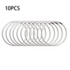 Mormchlots 10Pcs 50mm / 2" Silver Metal Rings, Unfinished Round