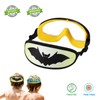 ruigao Kids Swimming Goggles Fabric Strap Age 4-7, Toddler Goggles