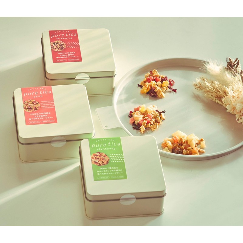 Pure Tica Edible Fruit Tea, Strawberry, 2.1 oz (60 g)