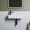 Small Bathroom Sink, HOROW 18" x10" Wall Mount Sink Rectangle