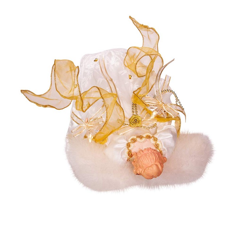 Kurt S. Adler Kurt Adler 14-Inch Battery-Operated Ivory and Gold