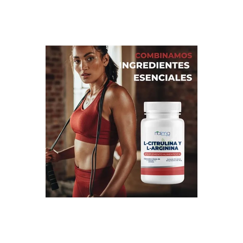 L- Citrulina + L- Arginina 500mg/500mg Por Porción 300 Cáps