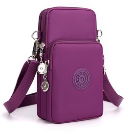 JANKS Small Crossbody Bags for Women Mini Cell Phone Purses with Crossbody Strap Phone Wallet Shoulder Bag Nylon Arm Bag for Women