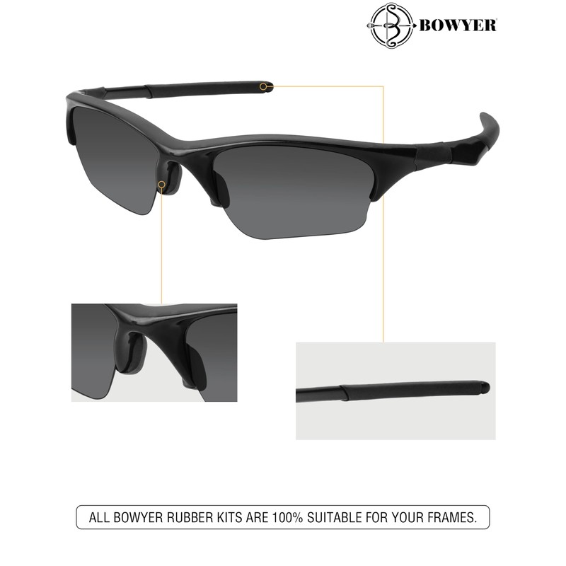 Bowyer 1 Pair Replacement Rubber Kits Compatible with Oakley Half