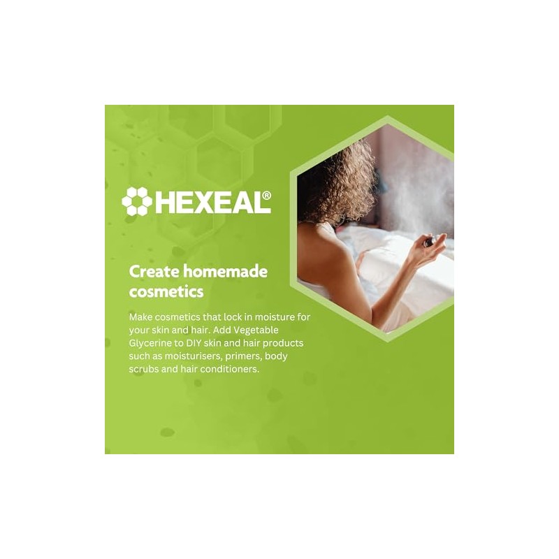 Hexeal Vegetable Glycerine 5L - Vegan FCC Food Grade for