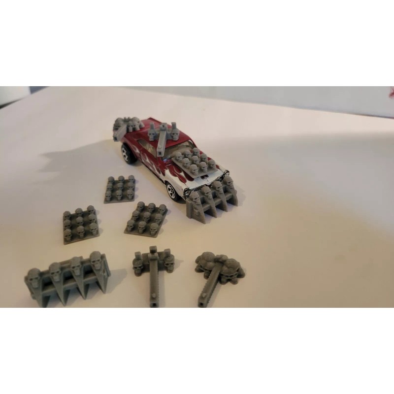 Hot Wheels Mad Max, Gaslands, Skull Ram, Armor and Gun