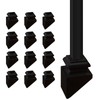 Patavin 12 Pcs 1/2" Iron Baluster Slant Shoes for Interiors