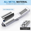 G-Promise All Metal Square 2 Function Handheld Shower Head, with