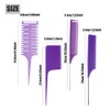 Hair Highlighting Comb Set - Professional Metal Rat Tail Teasing