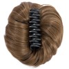 Rose bud Messy Bun Hair Pieces for Women Light Brown