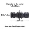 HAOBIN Pack of 8 1/2 Inch Double Plug Hose Connectors