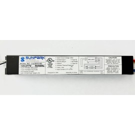 SUNPARK U-2/39T5 HO COMPACT FLUORESCENT ONE LAMP T5HO39W BALLAST, 120-277V