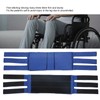 Wheelchair Footrest Non‑Slip Adjustable Leg Restraint Strap Seat Belt (Blue
