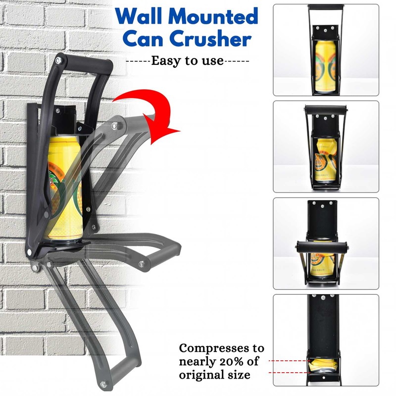 Can Crushers for Recycling, Aluminum Can Crusher for 16oz &