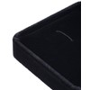 Giftop Small Dark Classic Velvet Cufflink Box Case (Black)