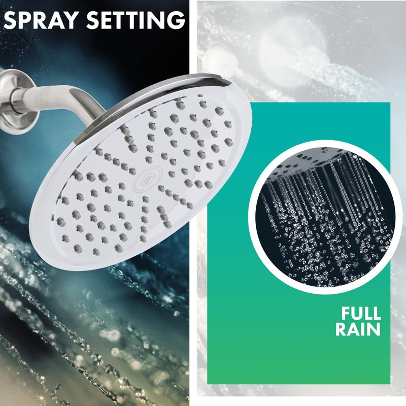 Niagara Conservation N9520CH Rainfall Spa 1-Spray with 2 GPM 8-in.